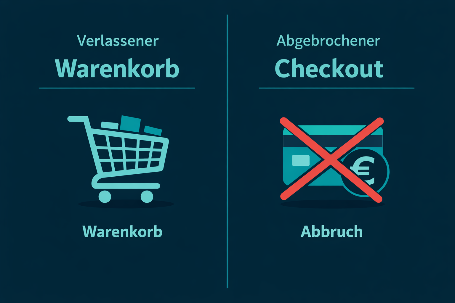 Shopify verlassene Warenkörbe vs. abgebrochene Checkouts – Unterschied und Tracking im Überblick
