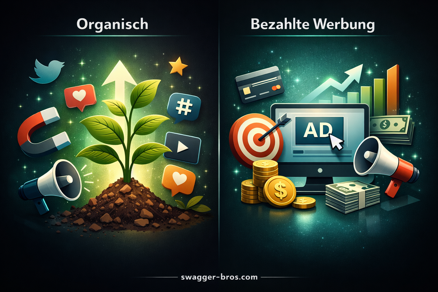 Shopify Social Media Marketing: Organisch vs. Paid Ads Vergleich TikTok und Instagram